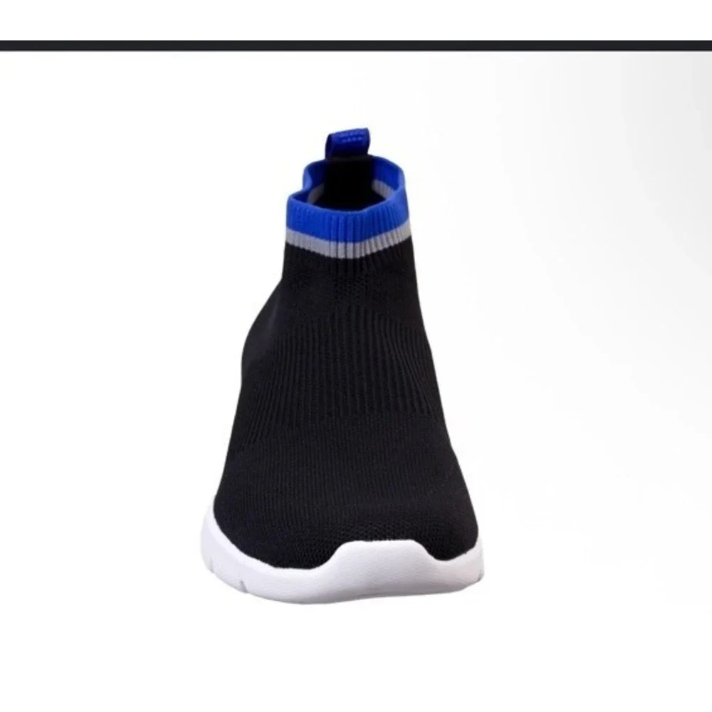 NIB Spenco 10 B Pure Love Pull On Sneaker Black Waco Shoe Orthotic Knit $89